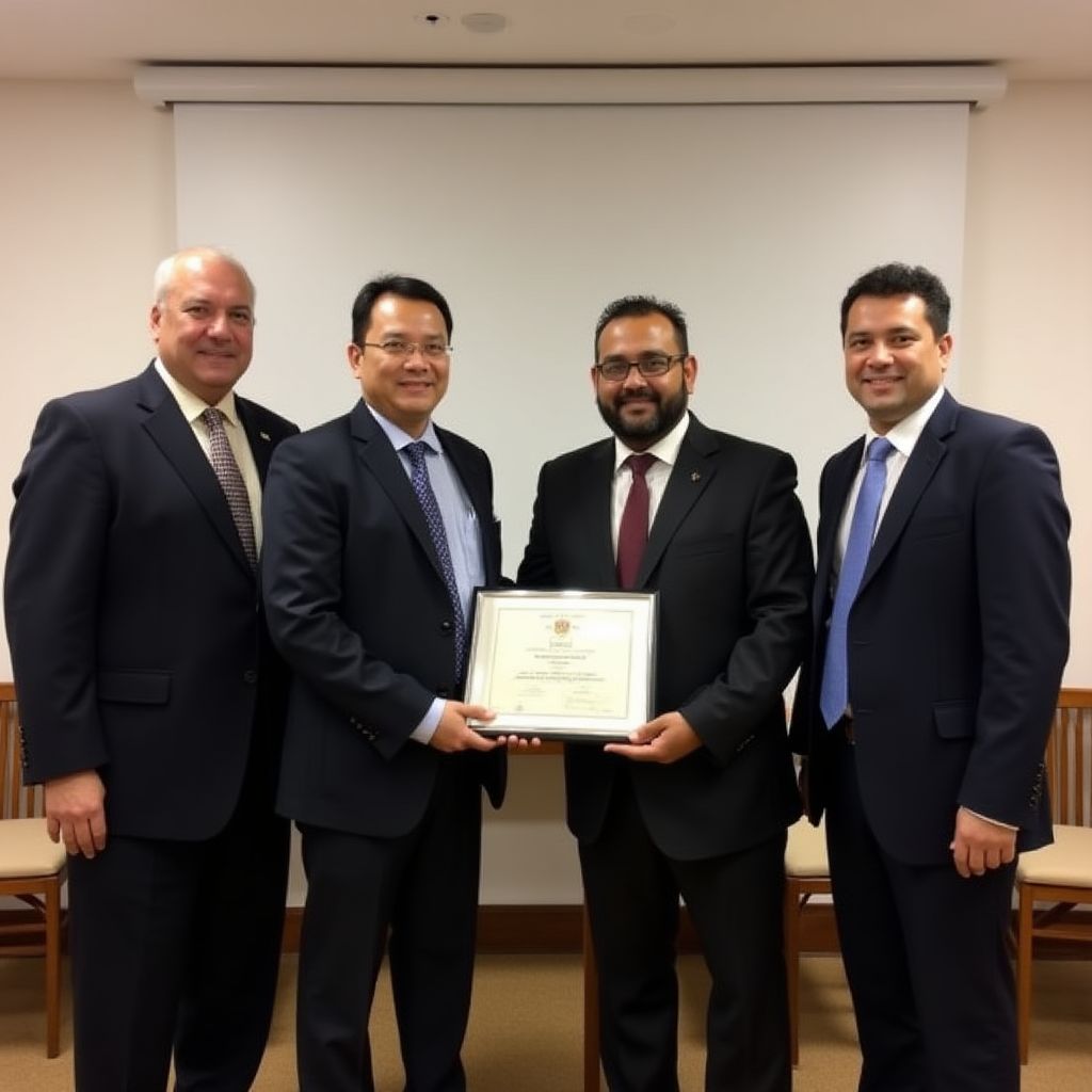 Equipo de DespisaIQ recibiendo reconocimiento del sector